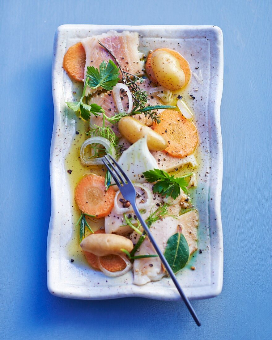 Smoked trout salad