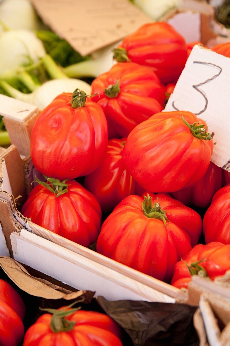 Tomatoes at the market