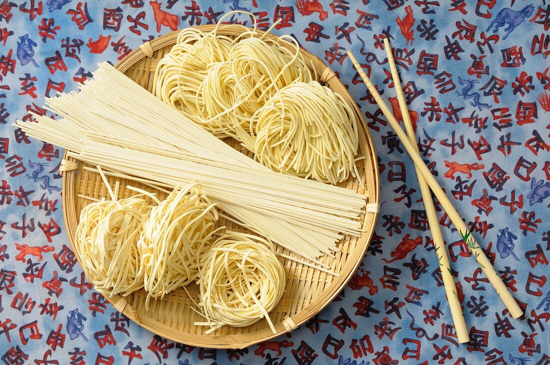 Assorted Asian noodles