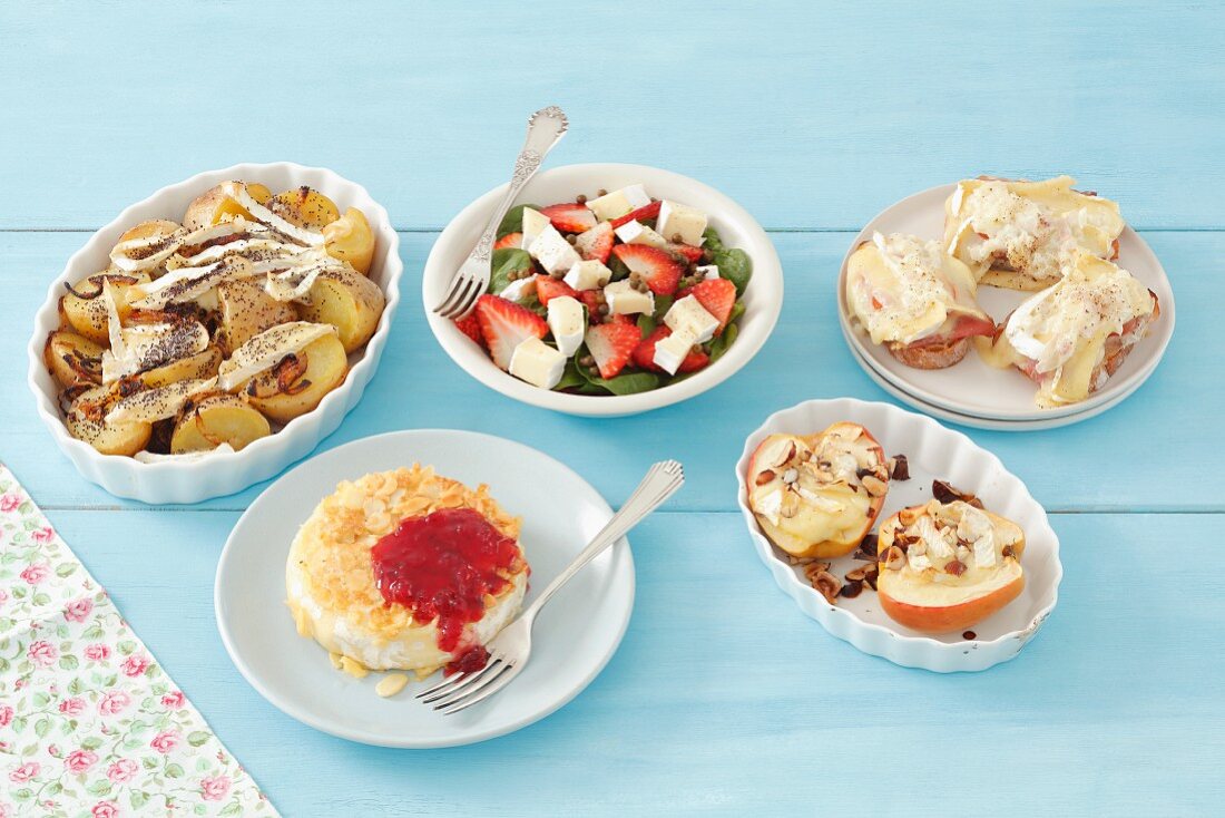 Assorted Camembert dishes