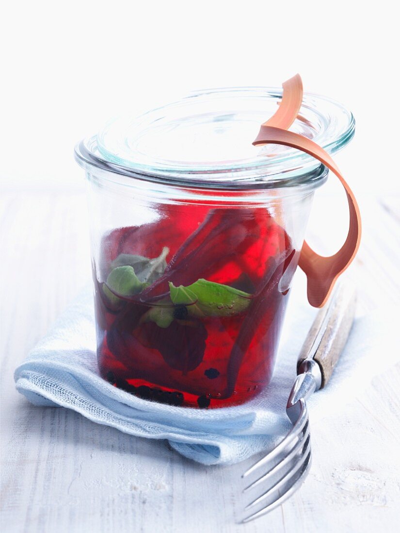 Beetroot in raspberry vinegar