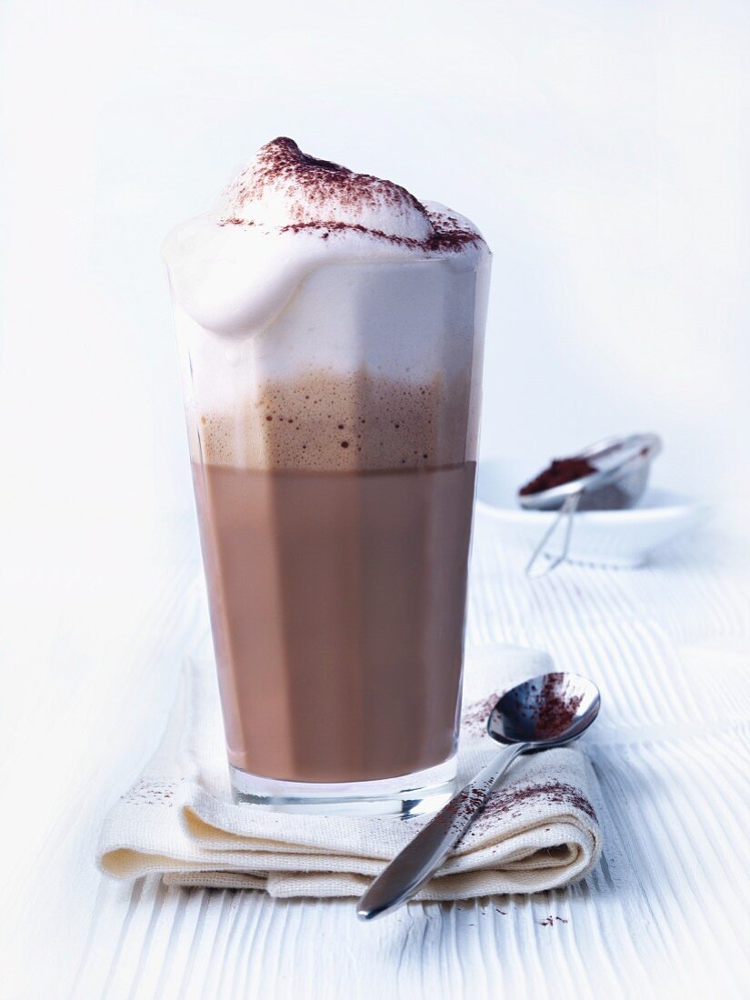 Cocoa with milk froth
