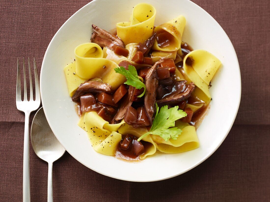 Pappardelle mit Entenragout