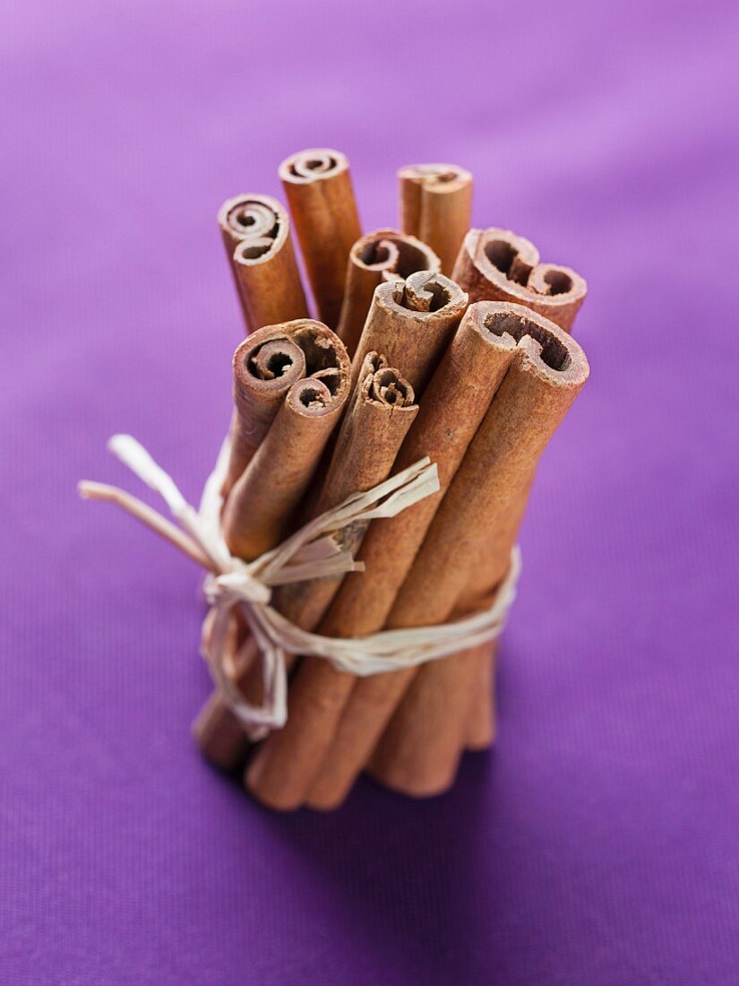 Cinnamon sticks, tied together