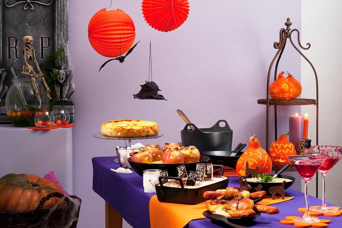 A Halloween buffet