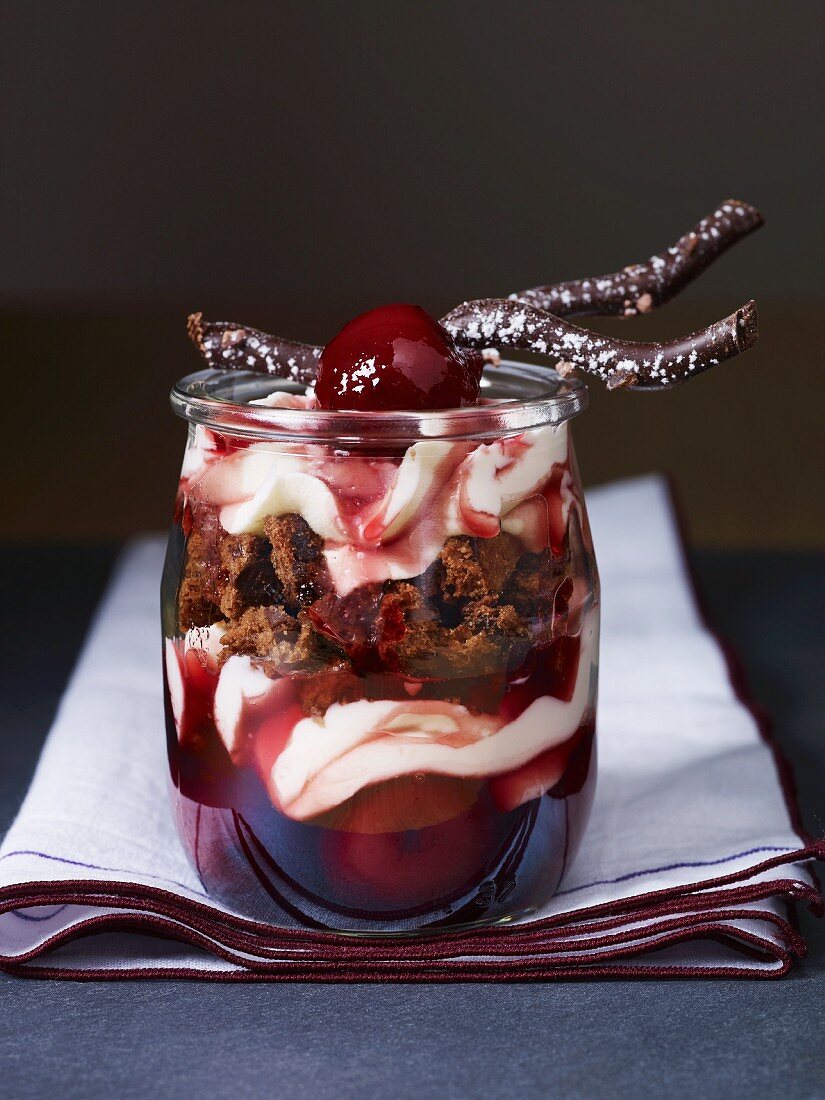 Black Forest cherry trifle