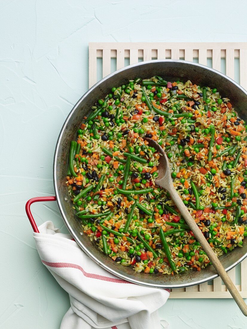 Rice and Vegetable Paella