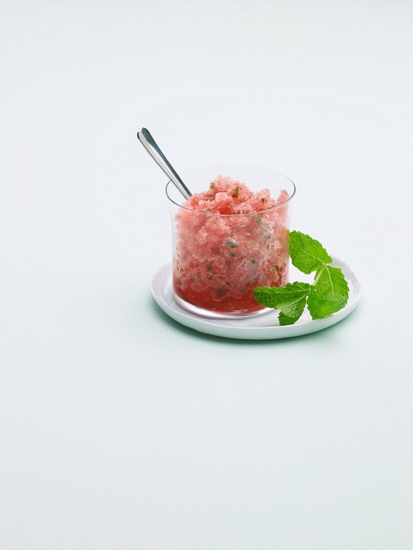 Watermelon Mint Granita