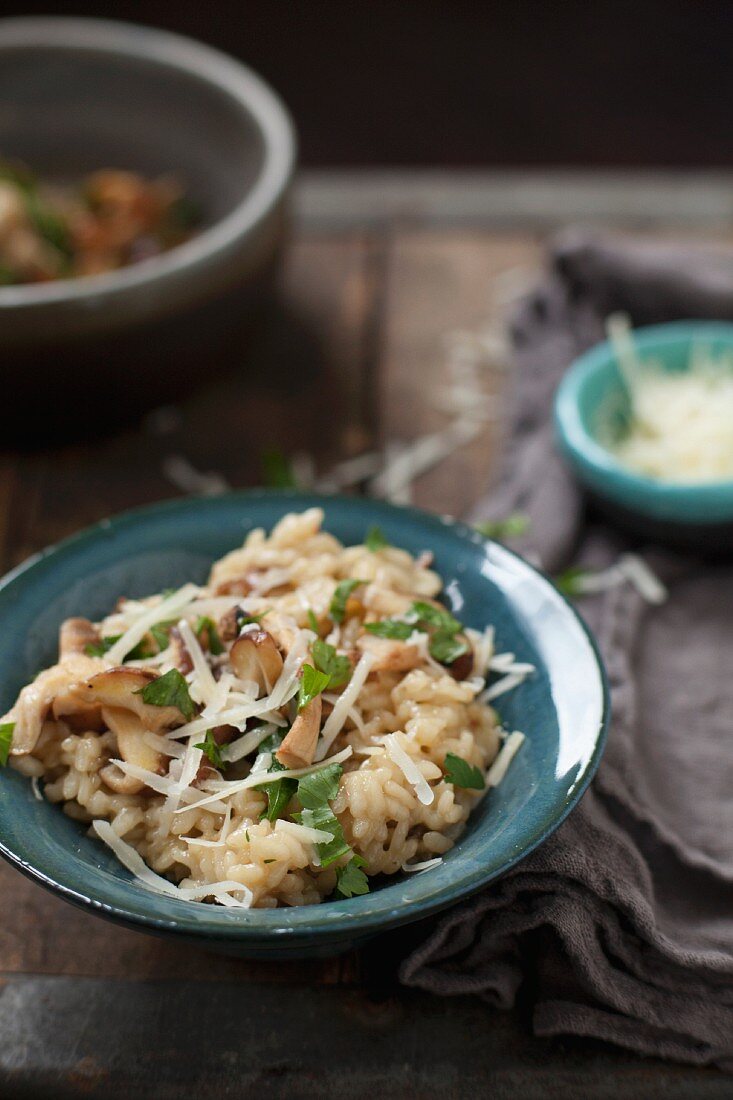 Risotto ai funghi (Pilzrisotto, Italien)