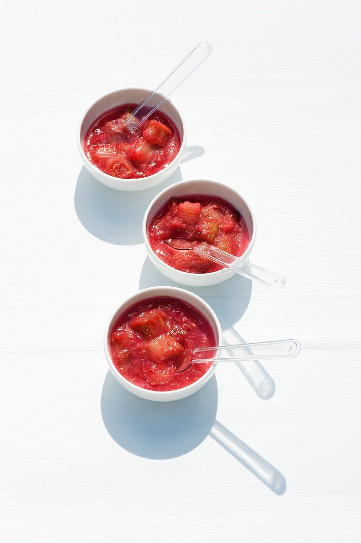 Home-made rhubarb chutney