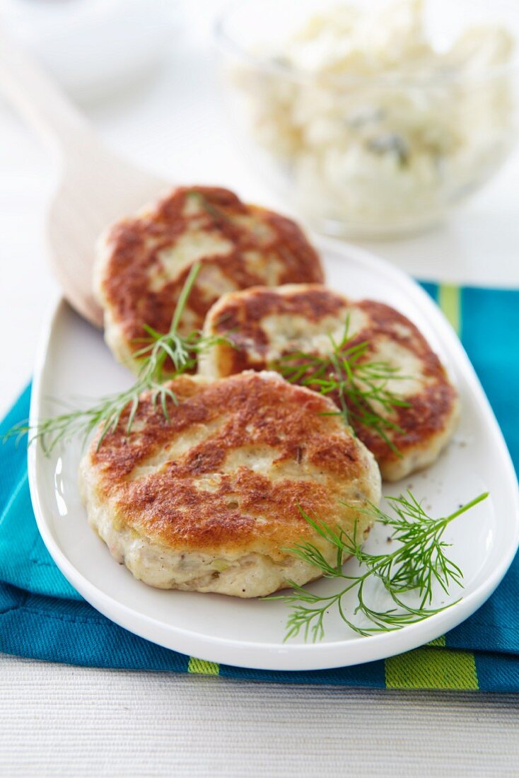 Cod fishcakes with dill