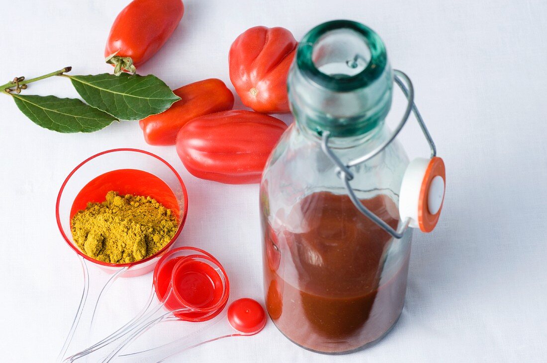 Selbstgemachtes Curryketchup