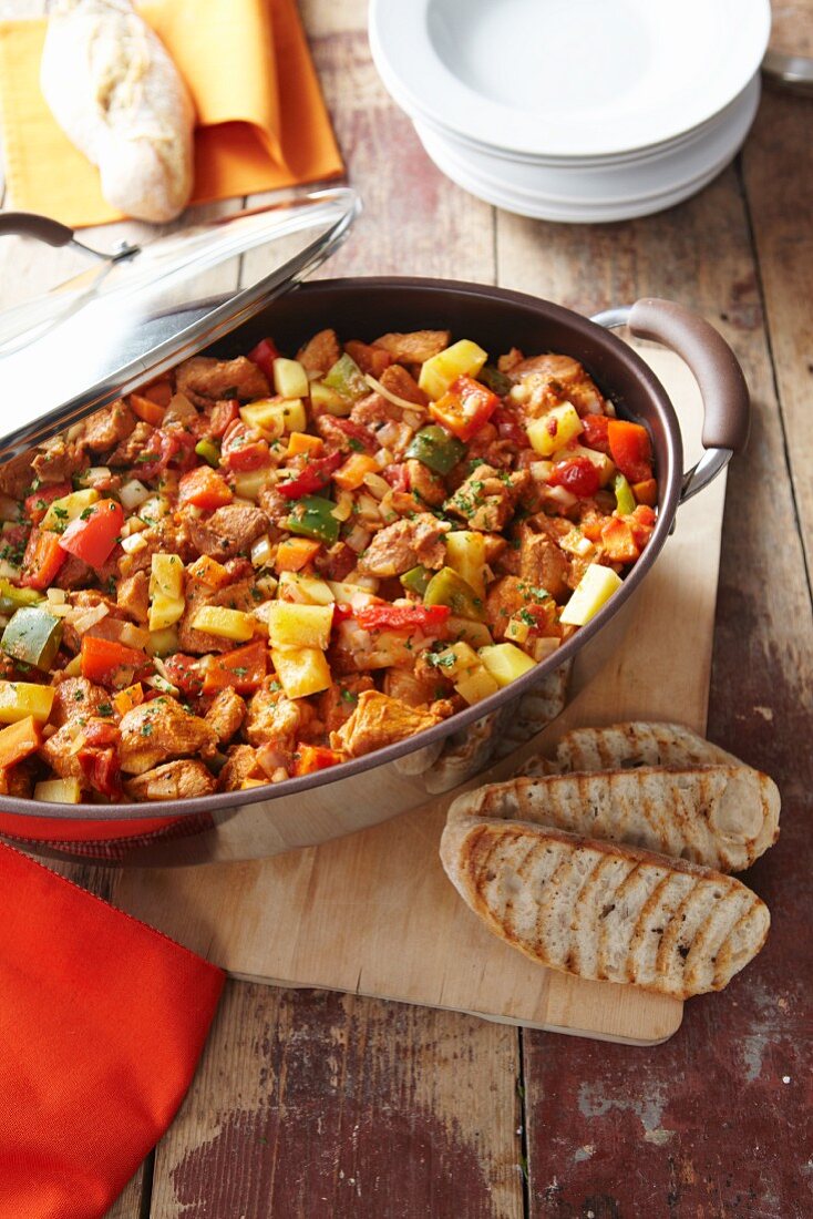 Goulash with peppers