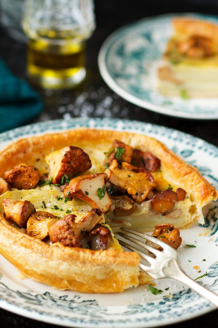 Quiche mit Pfifferlingen