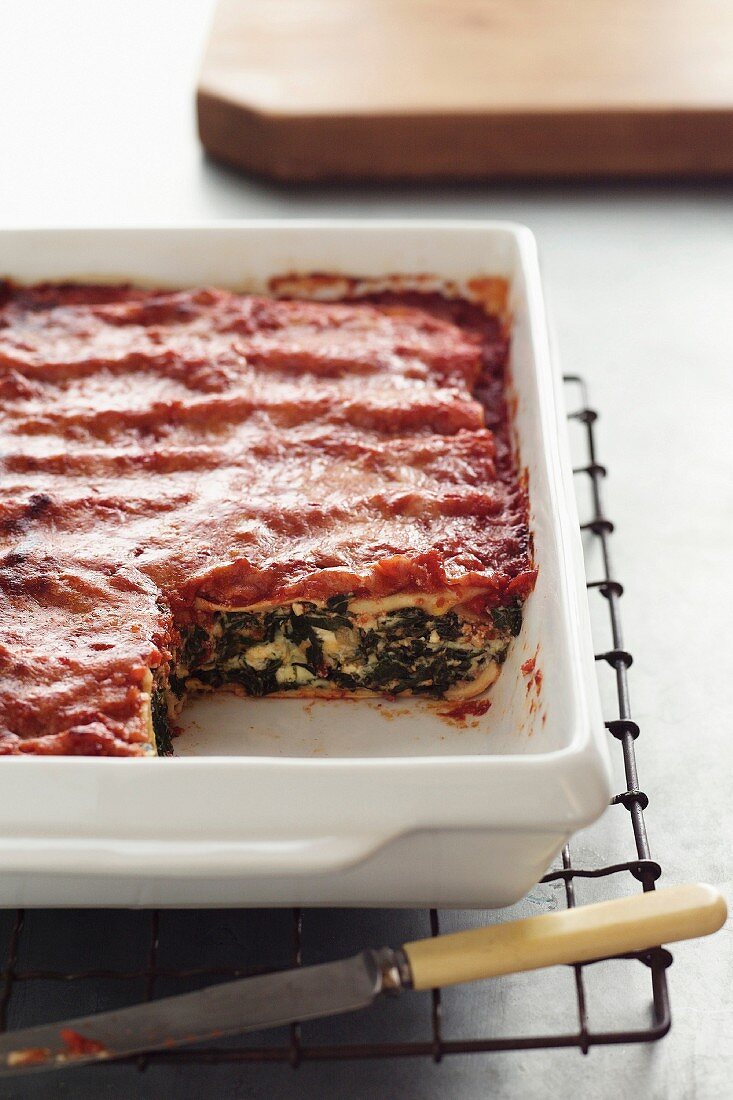 Canneloni Bake - Ricotta, Spinach, Tomato Pasta