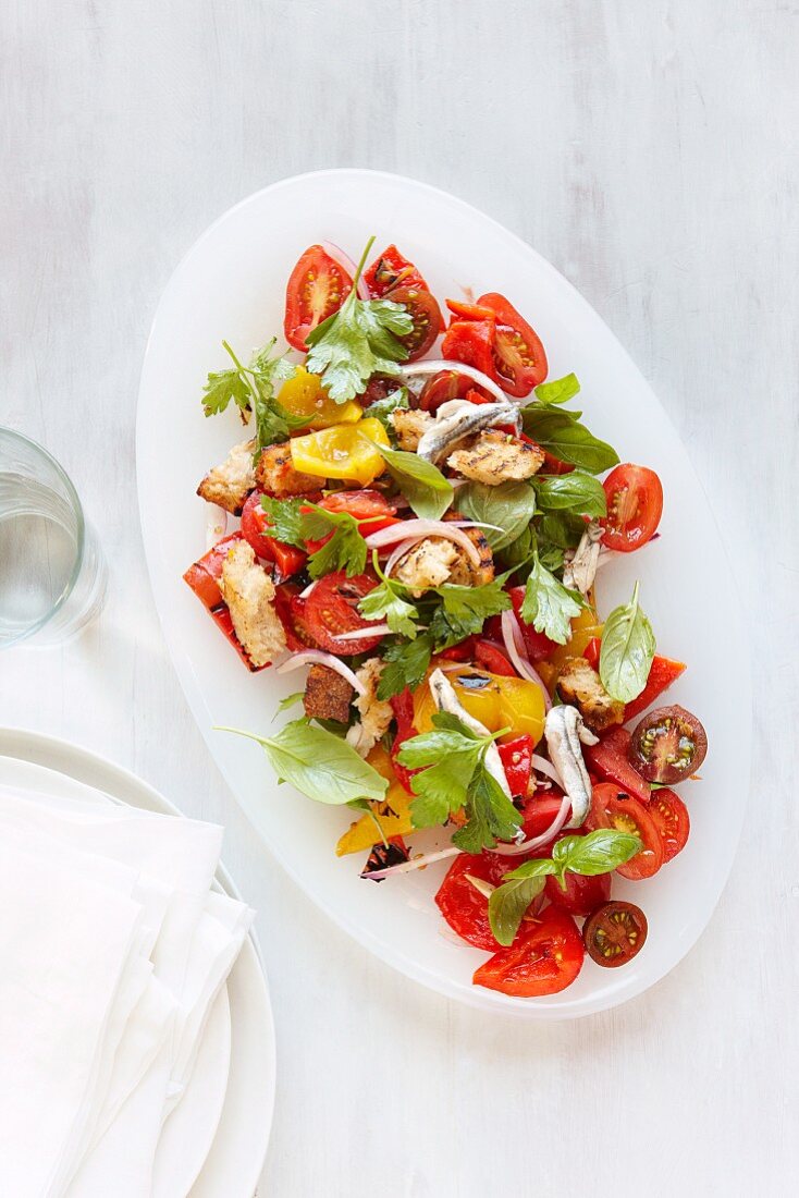 Panzanella (bread salad, Italy)