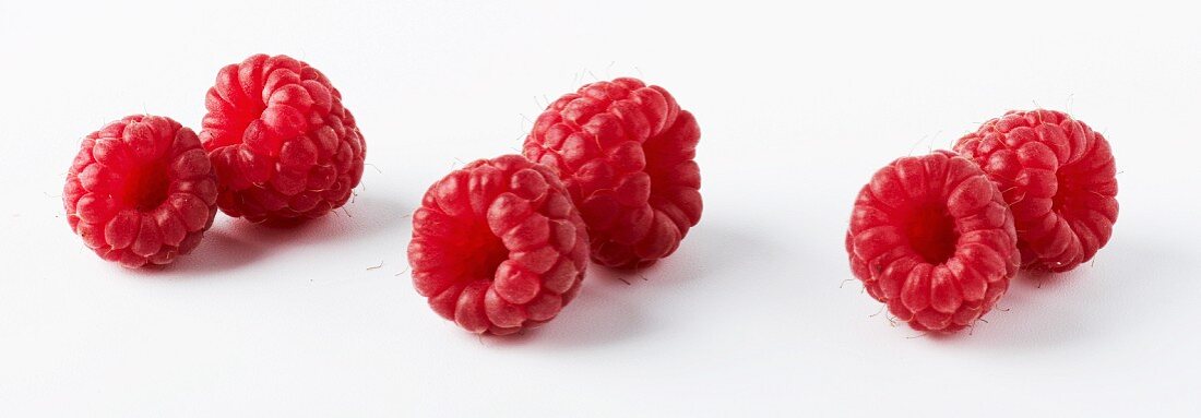 Six raspberries