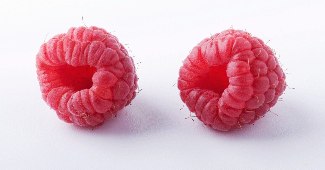 Two raspberries (close-up)