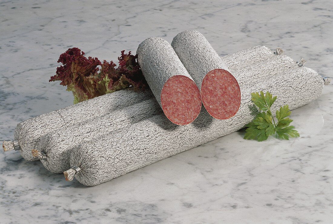 Salami with White Casing