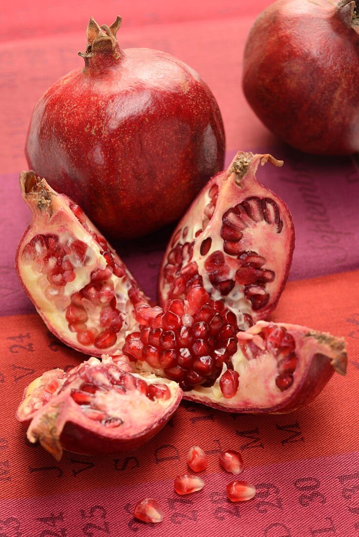 Pieces of pomegranate