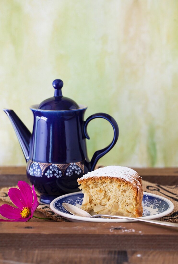 A Slice of Russian Sharlotka; Apple Cake