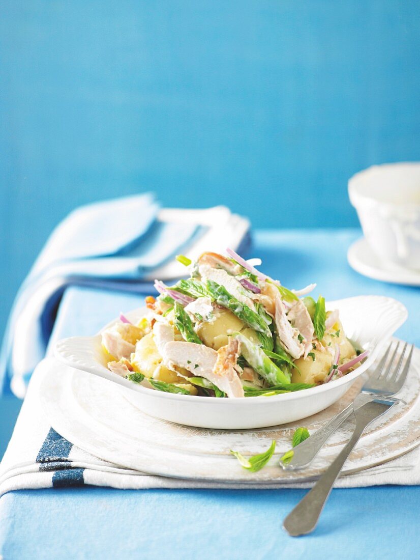 Warmer Kartoffel-Hähnchen-Salat