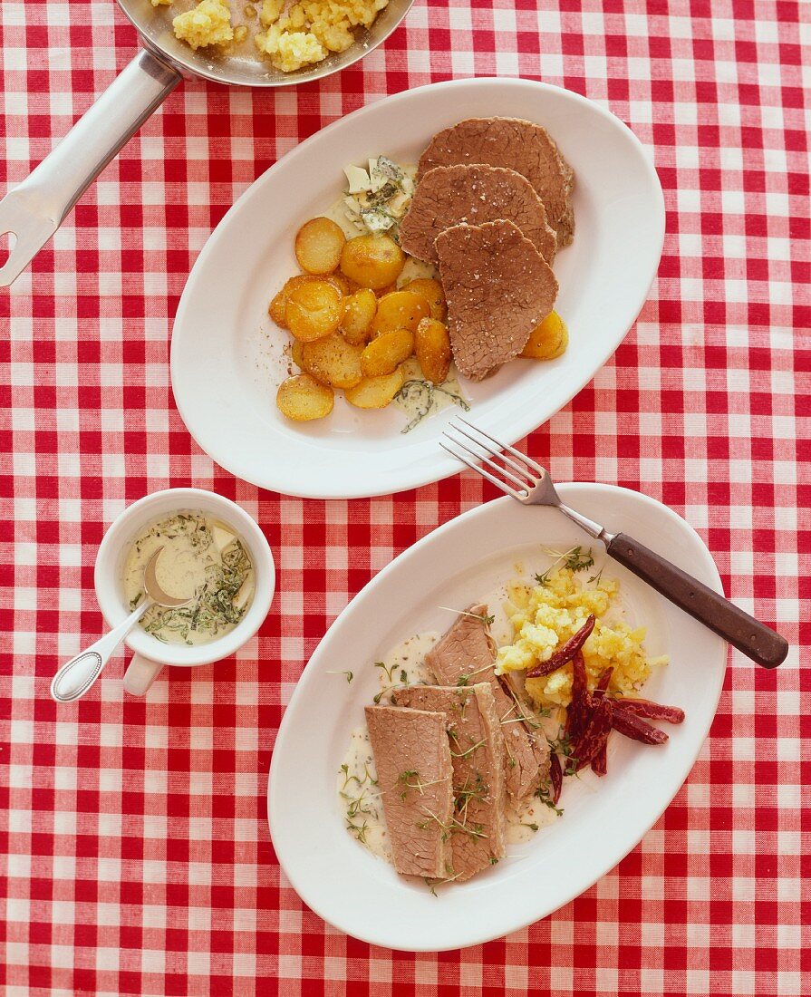 Prime boiled veal and beef