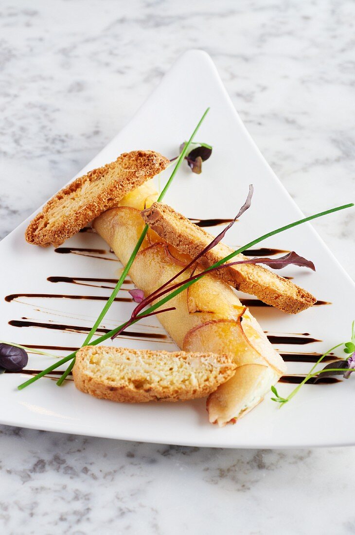 Caramelised goat's cheese with toasted bread