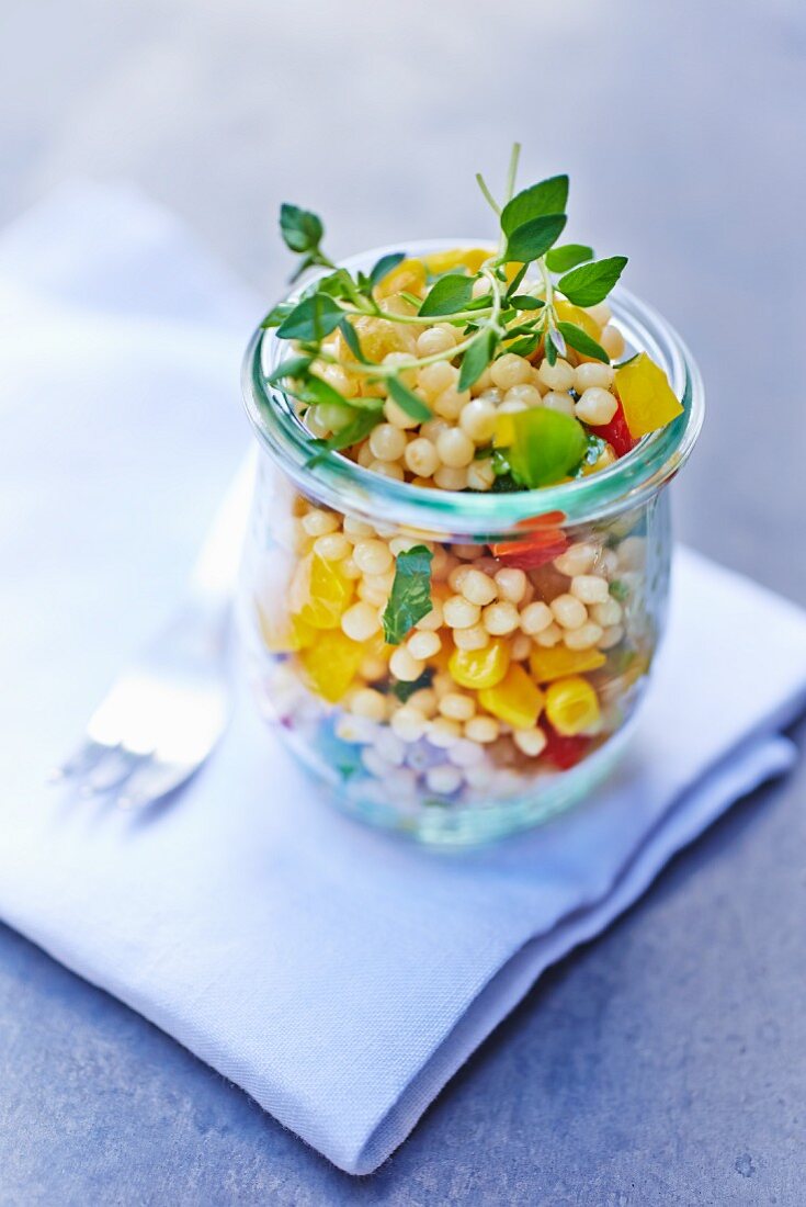 Graupensalat mit Gemüse