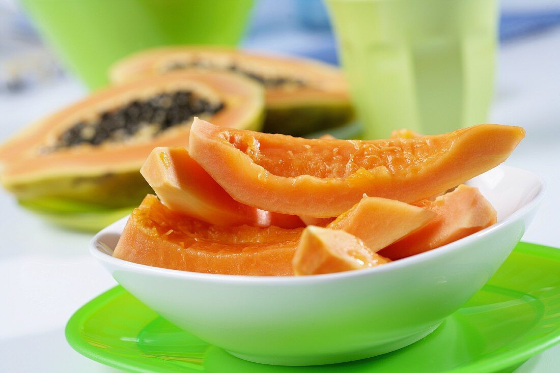Papaya pieces