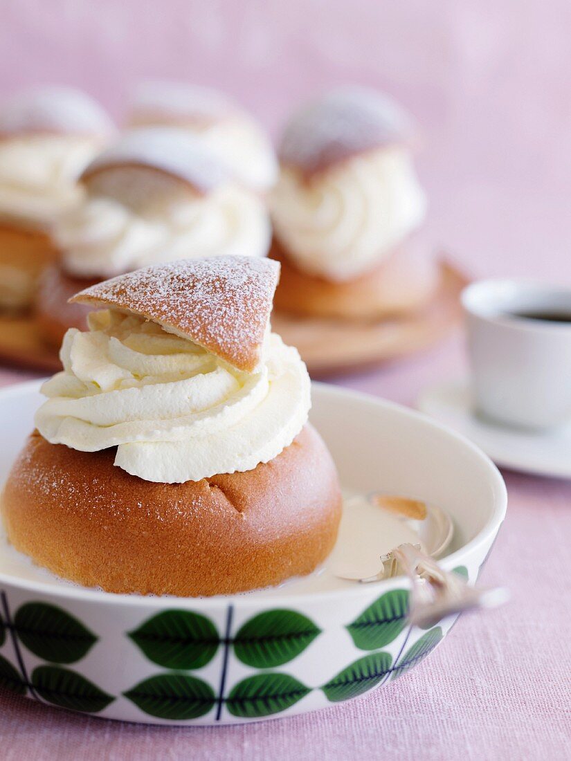 Semla and coffee