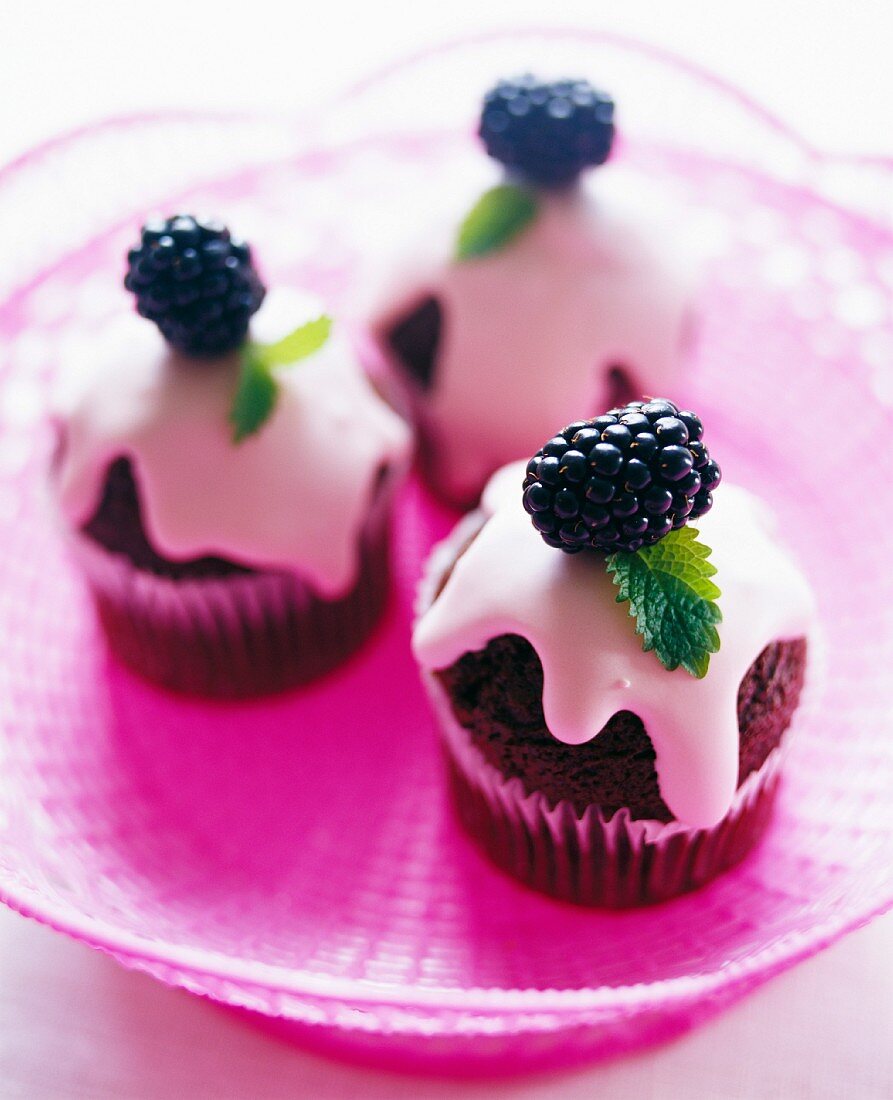 Blackberry cupcakes