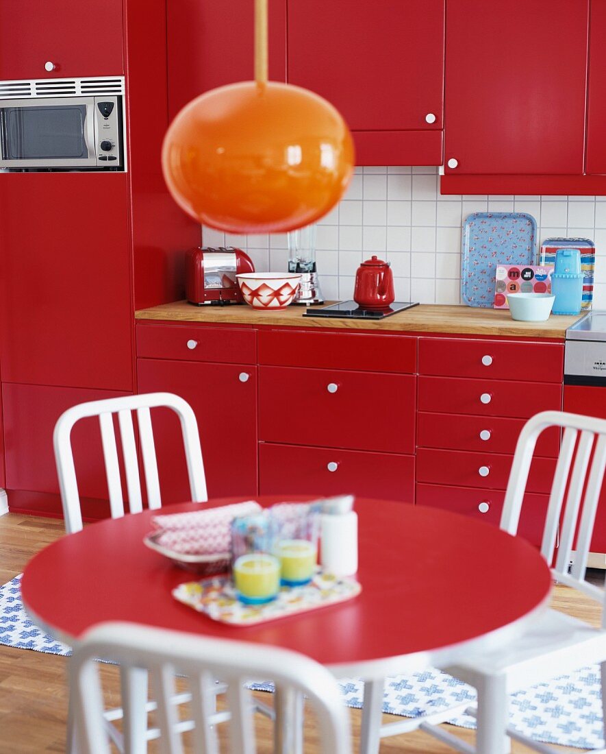 Kitchen in Red