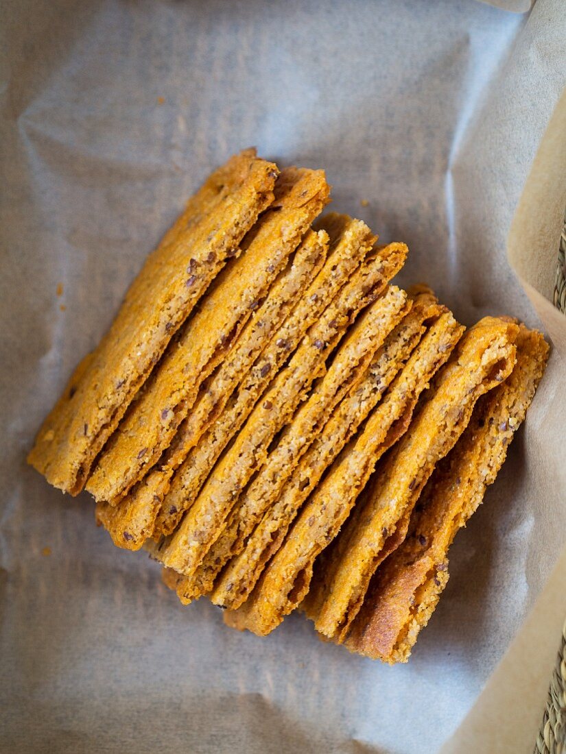 Vegan gluten-free panicum bread.