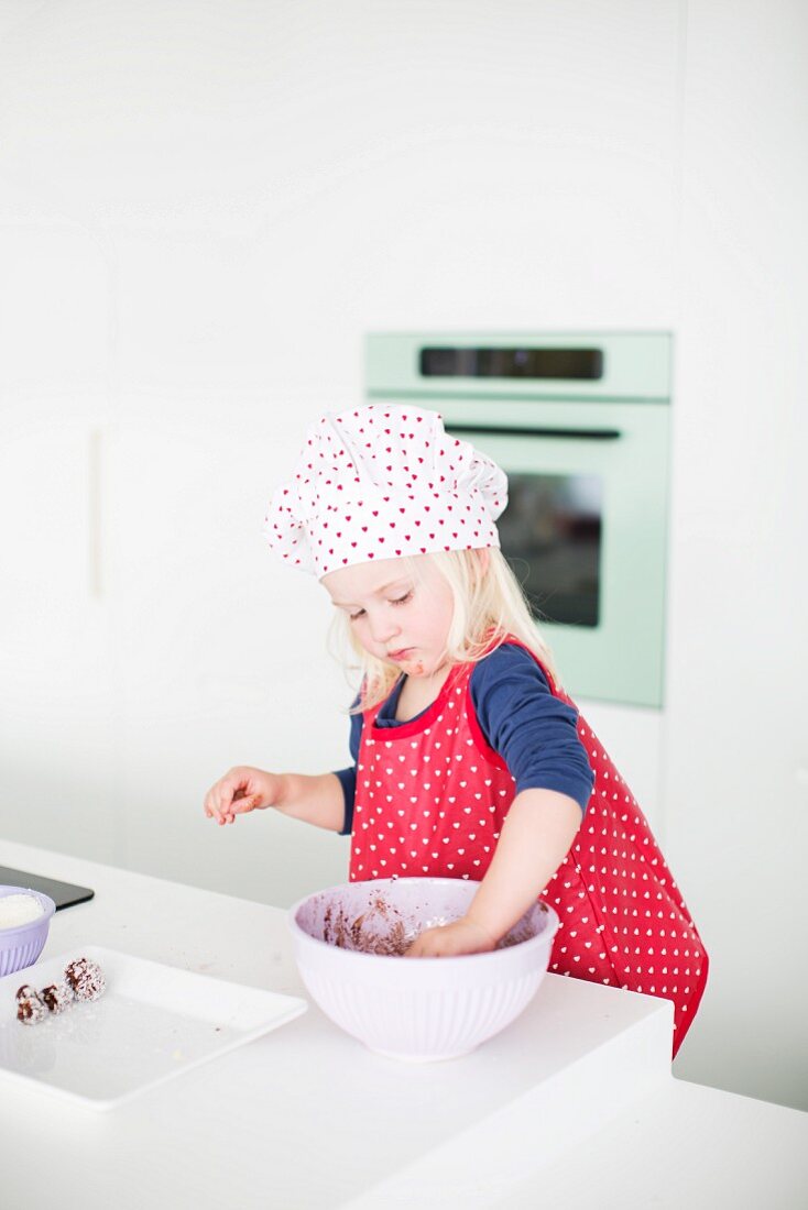 Girl baking