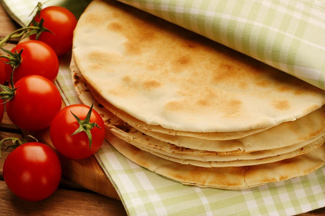 Spianata Sarda bread, Sardinia, Italy