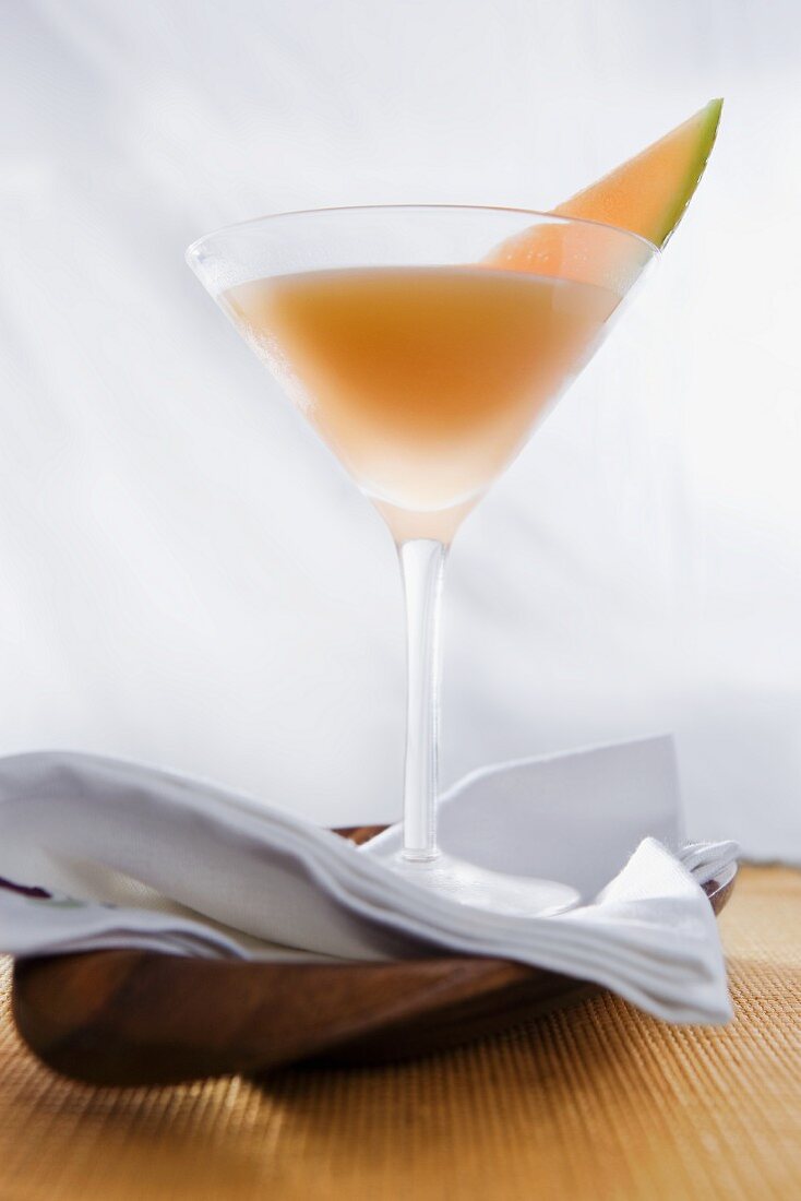 Martini mit Cantaloupemelone