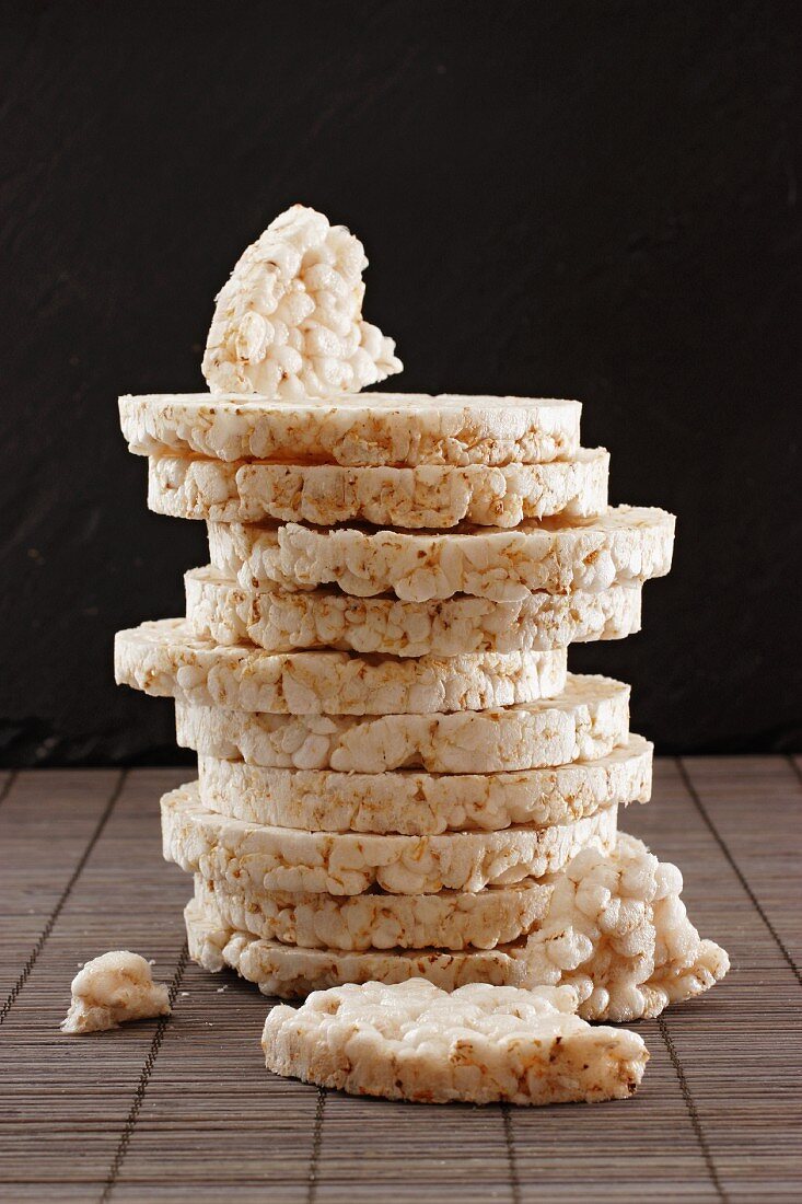 A stack of rice cakes