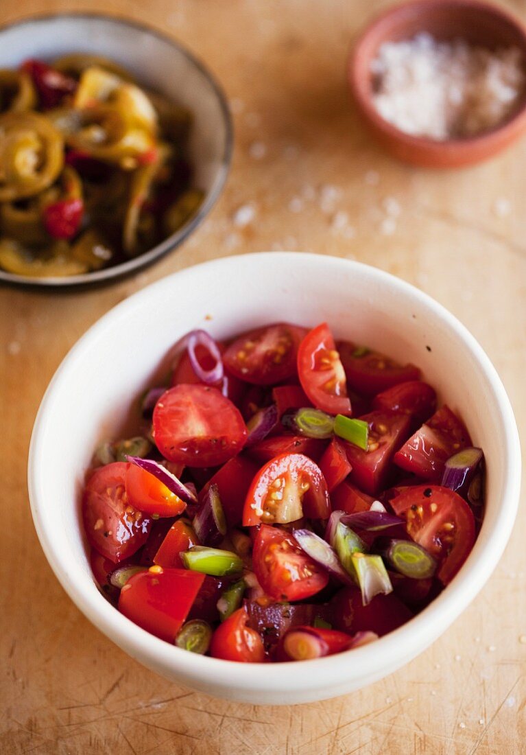 Tomatensalsa mit Zwiebeln