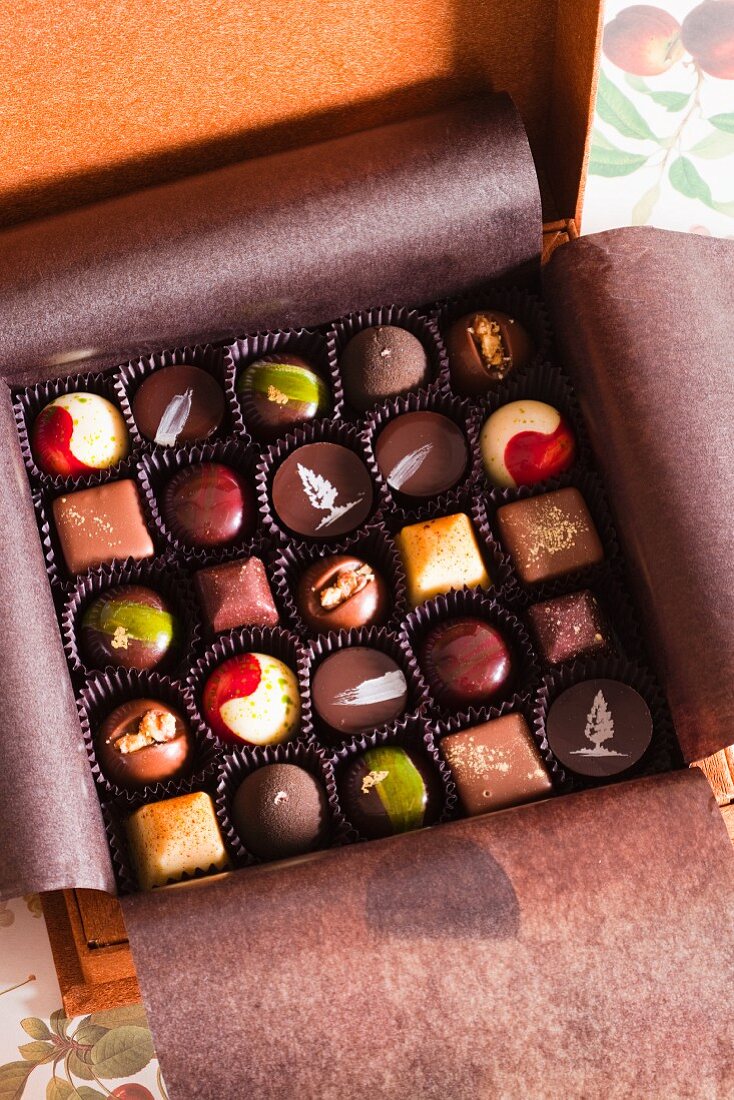 A Box of Assorted Gourmet Chocolates