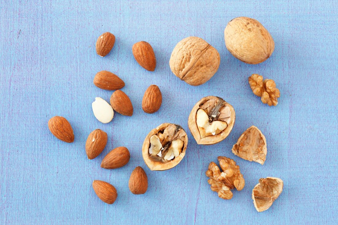 Walnuts and almonds