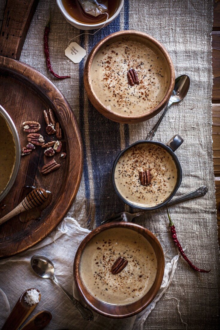 Winter Squash Soup with Pecans