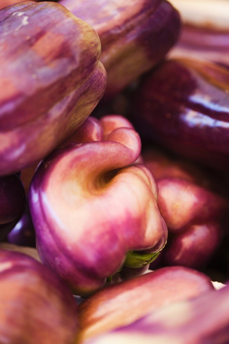 Purple peppers