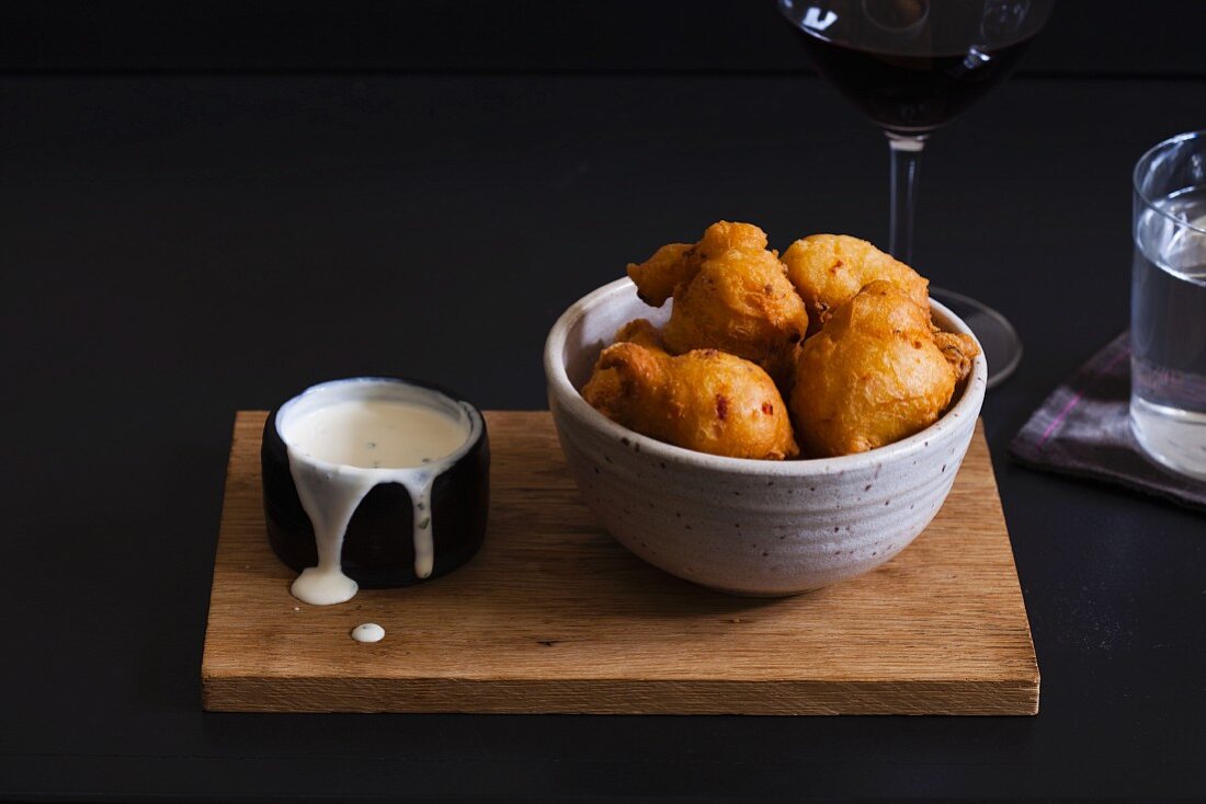 Fried Cheese Bacon Balls
