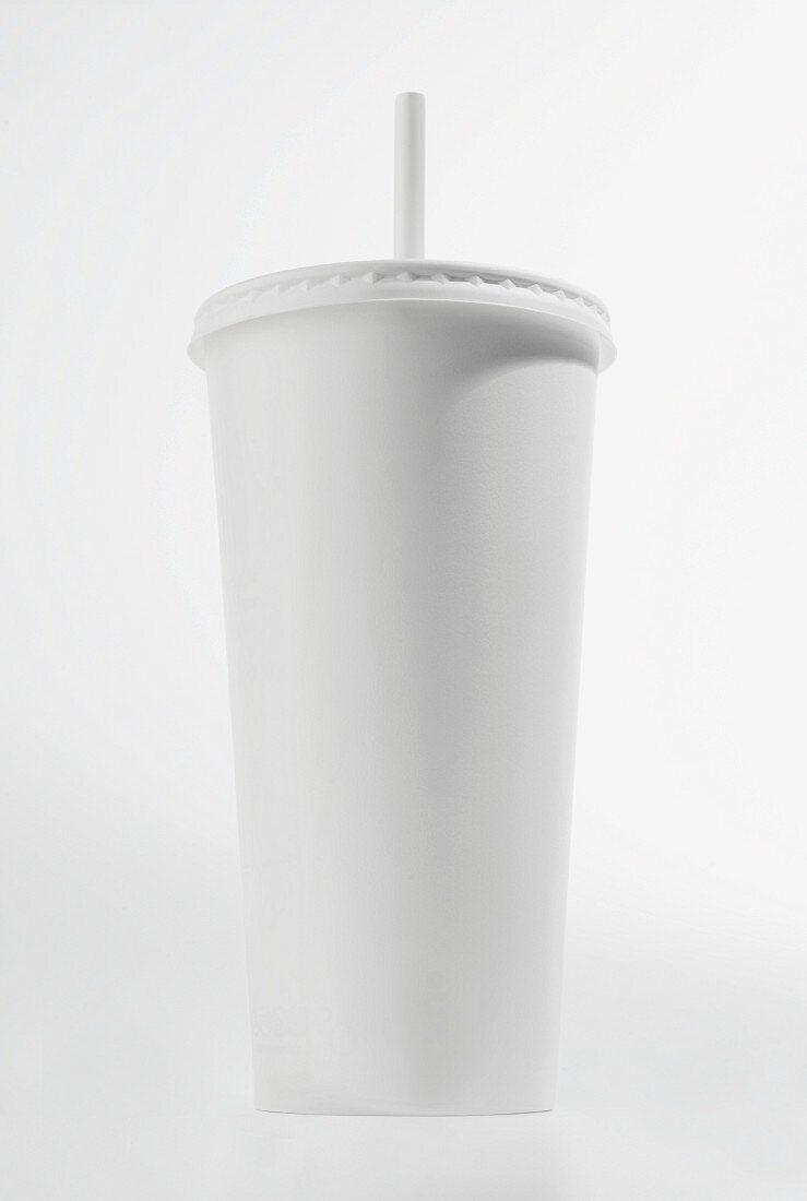 White milkshake in a cardboard cup