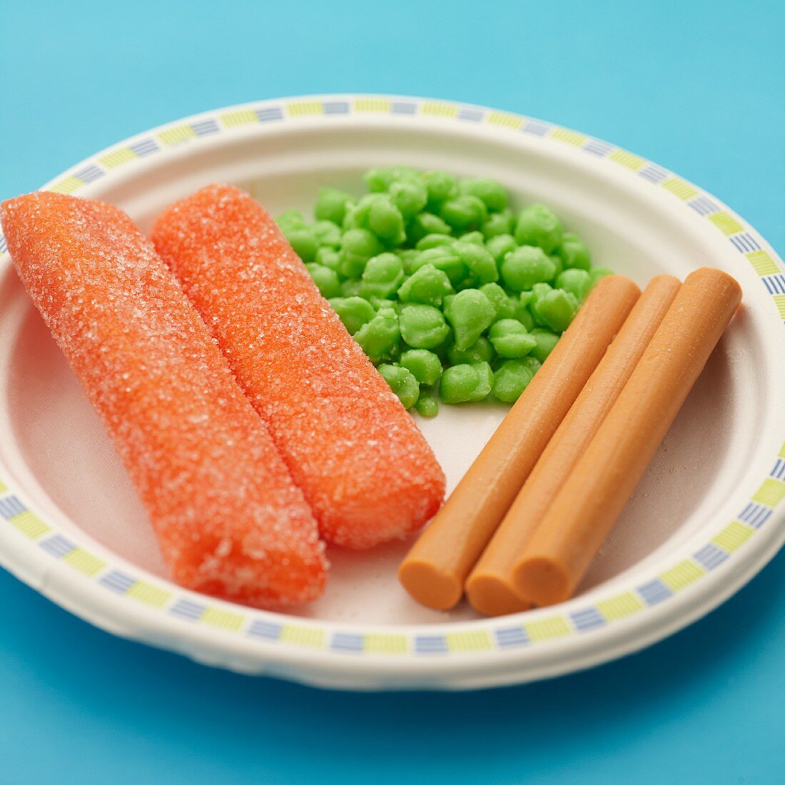 Fish fingers with peas