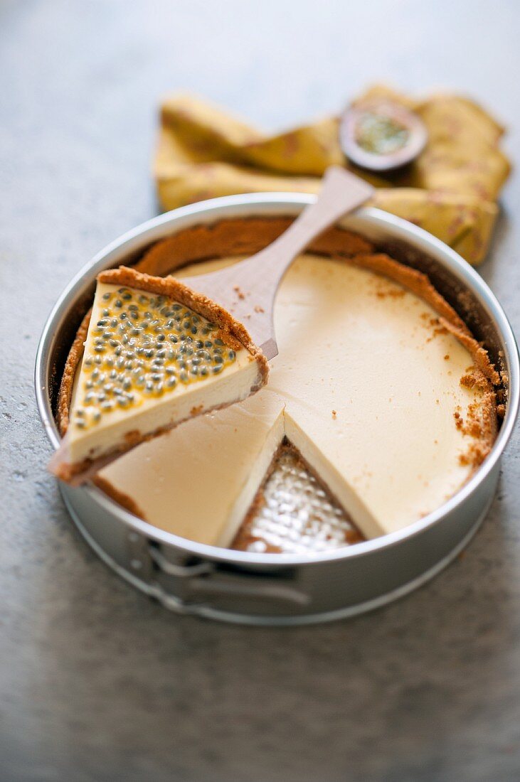 Passion fruit cheesecake