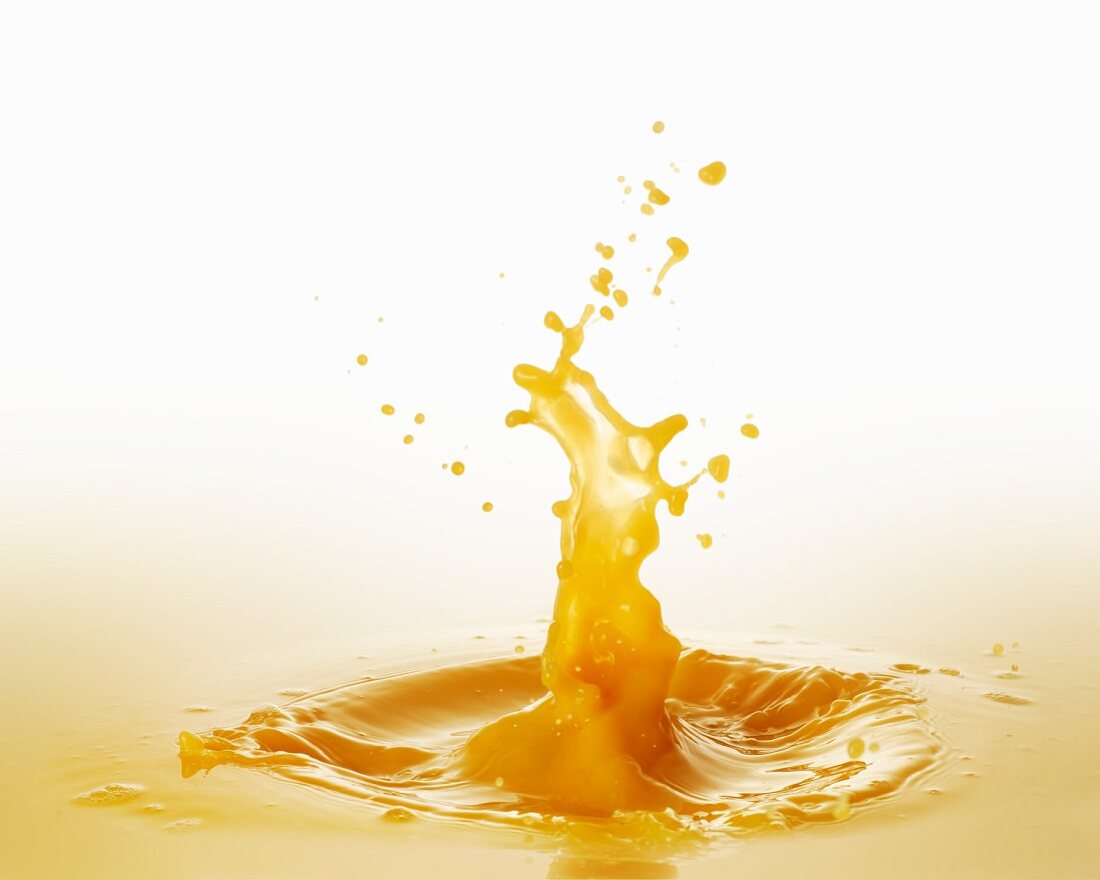 Orangensaft mit Splash