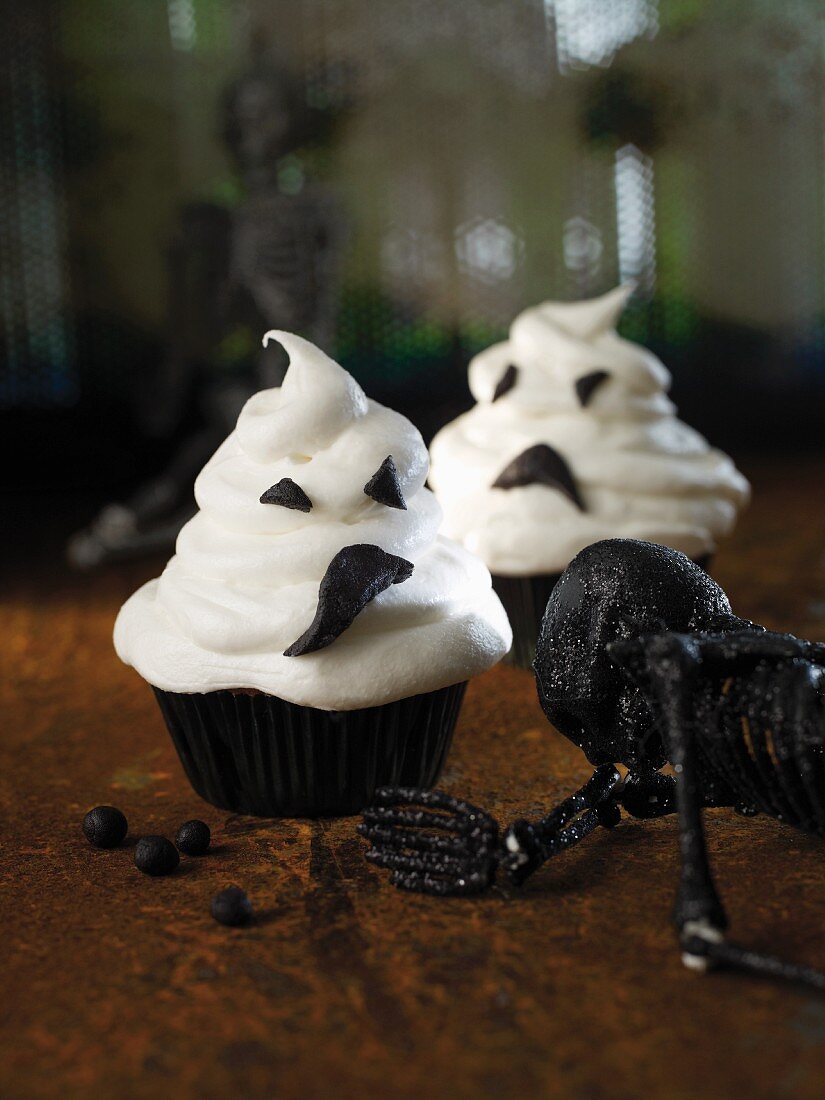 Geister-Cupcakes für Halloween