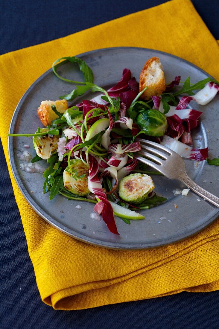 Brussel Sprout and Arugula Salad